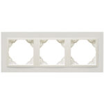 Efapel  3-х местная рамка, лед/лед