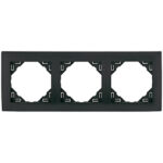 Efapel  3-х местная рамка, серый