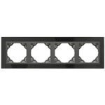 Efapel  4-х местная рамка, натуральный гранит/серый