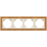 Efapel  4-х местная рамка, вишня/жемчуг