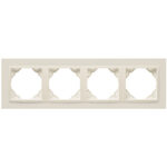 Efapel  4-х местная рамка, бежевый/бежевый