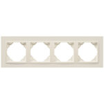 Efapel  4-х местная рамка, жемчуг/жемчуг