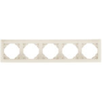 Efapel  5-и местная рамка, жемчуг