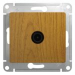 Schneider electric GLOSSA TV РОЗЕТКА одиночная 1DB, ДЕРЕВО ДУБ