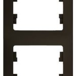 Schneider electric GLOSSA 4-постовая РАМКА, вертикальная, ШОКОЛАД