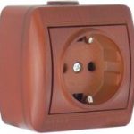 Lezard NATA розетка с/з Вишня