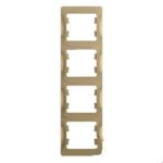 Schneider electric GLOSSA 4-постовая РАМКА, вертикальная, ТИТАН