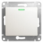 Schneider electric GLOSSA 1-клавишный ВЫКЛЮЧАТЕЛЬ с подсв. сх.1а, 10АХ, механизм, ПЕРЛАМУТРОВЫЙ