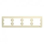 Schneider GLOSSA рамка 4-я горизонт крем