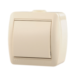 Lezard NATA выключатель 1 кл. крем