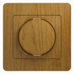 Schneider electric GLOSSA СВЕТОРЕГУЛЯТОР (диммер) поворотный, 300Вт, ДЕРЕВО ДУБ