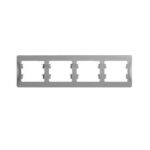 Schneider electric GLOSSA 4-постовая РАМКА, горизонтальная, АЛЮМИНИЙ