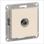 TV Розетка оконечная 1DB, механизм, Бежевый
