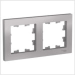 Рамка 2-я, универсальная, Алюминий AtlasDesign