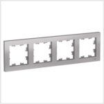 Рамка 4-я, универсальная, Алюминий AtlasDesign