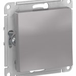 Выключатель 1- клавишный, сх.1, 10АХ, механизм, Алюминий AtlasDesign