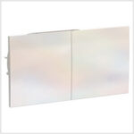 Розетка двойная с заземлением со штор. со сдвиж. крыш., 16А, в сборе, Жемчуг