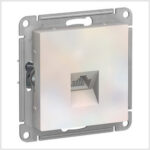 Розетка компьютерная RJ45, механизм, Жемчуг