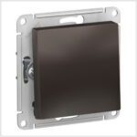 Переключатель 1-клавишный, сх.6, 10АХ, механизм, Мокко AtlasDesign