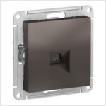 Розетка компьютерная RJ45, механизм, Мокко AtlasDesign