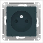Розетка без заземления, 16А, механизм, Изумруд