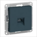 Розетка компьютерная RJ45, механизм, Изумруд