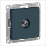 TV Розетка проходная 4DB, механизм, Изумруд