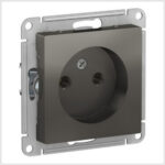 Розетка без заземления, 16А, механизм, Сталь