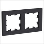 Рамка 2-я, универсальная, Карбон