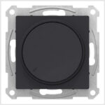 Schneider Electric ATLASDESIGN СВЕТОРЕГУЛЯТОР (диммер) повор-нажим, LED, RC, 400Вт, мех., КАРБОН