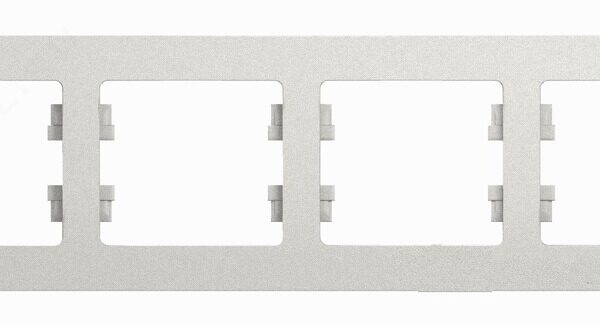 Schneider electric GLOSSA 4-постовая РАМКА, горизонтальная, ПЕРЛАМУТРОВЫЙ