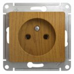 Schneider electric GLOSSA РОЗЕТКА без заземления, ДЕРЕВО ДУБ