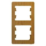 Schneider electric GLOSSA 2-постовая РАМКА, вертикальная, ДЕРЕВО ДУБ