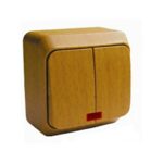 Schneider Этюд выключатель 2 кл. с подсв. бук