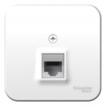 Schneider electric BLANCA РОЗЕТКА компьютерная RJ45, кат.5E, ИЗОЛ.ПЛ.,БЕЛЫЙ