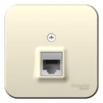 Schneider electric BLANCA РОЗЕТКА телефонная RJ11 ИЗОЛ.ПЛ.,МОЛОЧНЫЙ