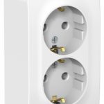 Schneider electric BLANCA РОЗЕТКА двойная с/з без шт. ИЗОЛ.ПЛ.,16А, 250В, БЕЛЫЙ