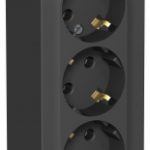 Schneider electric BLANCA РОЗЕТКА 3-я с/з без штор. ИЗОЛ.ПЛ.,16А, 250В, АНТРАЦИТ