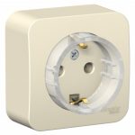 Schneider electric BLANCA РОЗЕТКА с/з без штор.,(КОМПАКТ) ИЗОЛ.ПЛ.16А, 250В,МОЛОЧНЫЙ