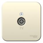 Коннектор ТВ Schneider Electric BLANCA изол.пл., молочный