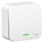 Schneider electric BLANCA 1-кл. ПЕРЕКЛЮЧАТЕЛЬ (cх.6) с подсв.ИЗОЛ.ПЛ,10А,250B,БЕЛЫЙ
