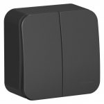 Schneider electric BLANCA 2-кл. ВЫКЛЮЧАТЕЛЬ (cх.5) ИЗОЛ.ПЛ., 10А, 250B, АНТРАЦИТ