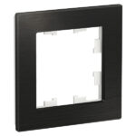Schneider electric ATLASDESIGN NATURE 1-постовая РАМКА, МЕТАЛЛ ОНИКС