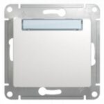 Schneider GLOSSA нажимная кнопка с табличкой белая механизм