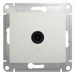 Schneider electric GLOSSA TV РОЗЕТКА оконечная 1DB, механизм, ПЕРЛАМУТРОВЫЙ