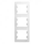 Schneider GLOSSA рамка 3-я вертикаль белая