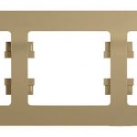 Schneider electric GLOSSA 3-постовая РАМКА, горизонтальная, ТИТАН