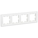 Schneider electric ATLASDESIGN NATURE 4-постовая РАМКА, ОРГАНИЧЕСКОЕ СТЕКЛО БЕЛЫЙ