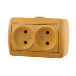 Lezard NATA розетка 2-я б/з Ольха