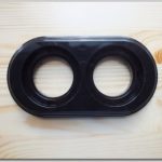 Рамка 2-х постовая пластик Bironi черный